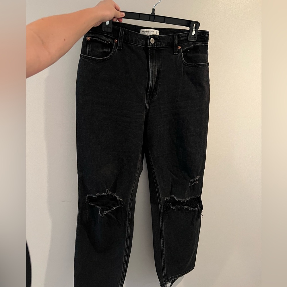 Abercrombie The Ankle Straight Ultra High Rise Jean